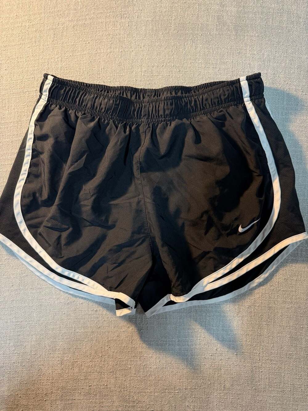 Nike Dri-FIT Tempo Running Shorts Women's Size M Black White